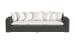 Cabo - Sofa - Dark Gray / White