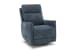Maben - Triple Power Swivel Recliner With Headrest & Lumbar System - Denim