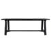 Agnes - 94" Outdoor Dining Table - Black