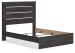 Hollivern - Dark Gray - Queen Panel Bed