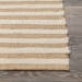 Rhodes - 2.6' x 8' Stripe Area Rug - Natural / Ivory