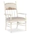 Americana - Upholstered Seat Arm Chair (Set of 2) - White