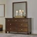 Danabrin - Brown - 5 Pc. - Dresser, Mirror, Queen Panel Bed