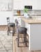 Caitbrook - UPH Swivel Barstool  - Gray