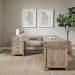 Proximity Place - L Shaped Desk Set - Barley Buff