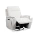 Refined - Power Swivel Gliding Recliner With Power Headrest & Lumbar - Pearl