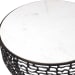Sabena - Marble Outdoor Coffee Table - Black / White