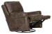 Maddie - Faux Leather Swivel Glider Recliner - Tanner