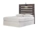 Drystan - Brown / Beige - Full Panel Headboard with Bolt on Bed Frame