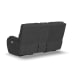Strait - Power Reclining Loveseat With Console & Power Headrests - Gray