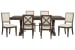 Jubilee - Extendable Trestle Dining Table With 6 Side Chairs - Brown / White