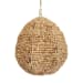 Kauri - 1 Light Wooden Bead Pendant - Brass / Woodtone