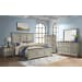 Farmington - King Panel Bed - Medium Brown / Washed Stone