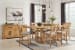 Havonplane - Brown - 7 Pc. - Counter Extension Table, 6 Upholstered Barstools