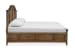 Bay Creek - Complete Queen Arched Bed With Storage Rails - Toasted Nutmeg