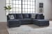 Albar Place - 3 Pc. - 2-Piece Sectional With Laf Sofa Chaise, Ottoman - Cobalt
