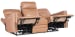 MS - Twain Zero Gravity Power Sofa With Power Headrest And Lumbar - Brown