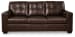 Santorine - 4 Pc. - Sofa, Loveseat, Chair, Ottoman - Dark Brown