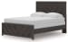 Prendonea - Charcoal - Queen Panel Bed