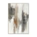 Vision - 54" x 80" Canvas Art - Dark Gray & Pearl Silver