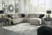 Colleyville - Stone - 5-Piece Power Reclining Sectional With Chaise