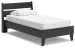 Socalle - Black - Twin Panel Platform Bed
