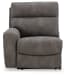 Next-Gen Durapella - Slate - 5-Piece Power Reclining Sectional With Console