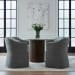 Accent Dining - Dining Accent Chair With Casters - Sapphire
