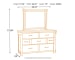 Brashland - White - 8 Pc. - Dresser, Mirror, Chest, Queen Panel Bed, 2 Nightstands