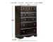 Shay - Almost Black - Five Drawer Chest