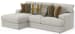 Tori - 2 Piece Sofa Chaise With Comfort Coil Seating And 6 Accent Pillows Included (Left Side Facing Chaise) - Birch