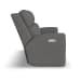 Score - Power Reclining Sofa With Power Headrests & Lumbar - Dark Gray