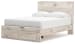 Lawroy - Light Natural - Queen Panel Bed With Storage Footboard