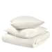 Paloma - King Hemp Duvet Collection - Ivory/White