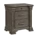 Kings Court - 3-Drawer Nightstand (Sliding Top) - Gray