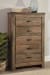 Trinell - Brown - 5 Pc. - Dresser, Chest, Queen Panel Bed