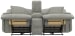 Renaldo - Power Console Loveseat With Zero Gravity Recline - Stone