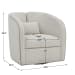 Vega - Ecru Swivel Chair - White