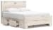 Lawroy - Light Natural - Full Panel Bed With 2 Under Bed Storage Units