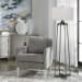 Adrian - Modern Floor Lamp - Pearl Silver