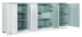 Melange - Corinth 4-Door Entertainment Console - White