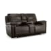 Fenwick - Power Reclining Loveseat With Console & Power Headrests - Dark Chocolate