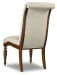 Archivist - Upholstered Side Chair - Beige / Dark Brown