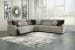 Colleyville - Stone - Zero Wall Recliners 5 Pc Sectional