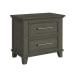 Canterbury - 2-Drawer Nightstand With USB - Gray