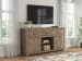 Garistyn - XL TV Stand With Fireplace Option - Brown