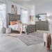 Big Valley - 3 Piece Bedroom Set (King Panel Bed, Dresser & Mirror) - Gray