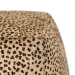 Canada - Leopard Hide Pouf - Camel / Black