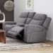 Ridge - Power Reclining Loveseat With Console & Power Headrests - Granite