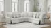 Majesty - 3 Piece Deep Seating Power Reclining Sectional - White